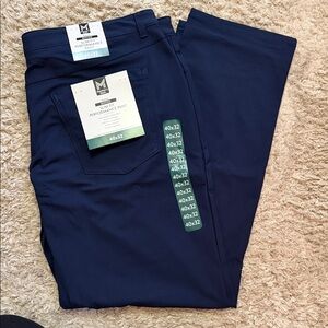 Members Mark Slim Performance Chinos — Navy